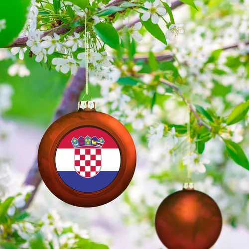 Vista 124 de Boobs Funny Shatterproof Matte Christmas Balls for Tree Wreath Home Decor 1PCS