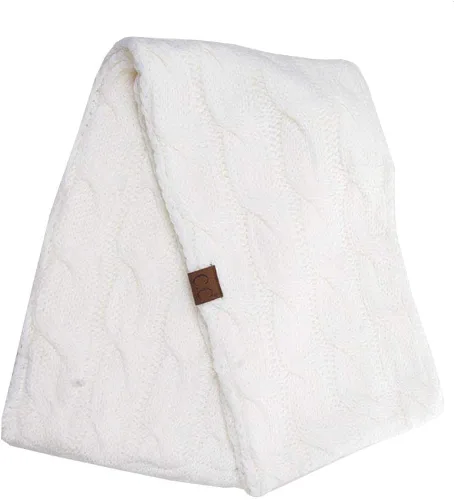 Vista 6 de ScarvesMe Juego de 3 gorros y bufandas de punto con forro polar para mujer