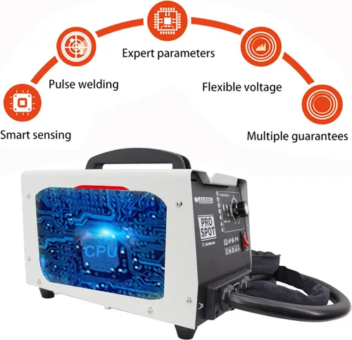 Vista 7 de PRO - Extractor de abolladuras para soldador por puntos de 110 V, extractor de soldador por puntos de panel de 1.8KW, máquina de soldadura por