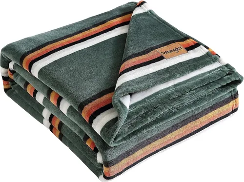 Vista 19 de Wrangler - Manta individual, ropa de cama de felpa estampada suave para Rojo azteca