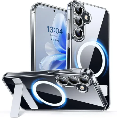 Vista 68 de CANSHN Funda diseñada para Samsung Galaxy A16-5G [protección completa de la cámara] [compatible con Magsafe] funda protectora trasera translúcida