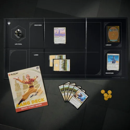 Vista 6 de Magic: The Gathering Avatar: The Last Airbender Caja para Principiantes Juego de cartas para 2 jugadores Incluye 2 mazos tutoriales, 8 medios