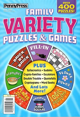 Vista 4 de Penny Press Variety Puzzles 3-Pack (Family, Approved, and World's Finest) Varios – 1 Enero 2020