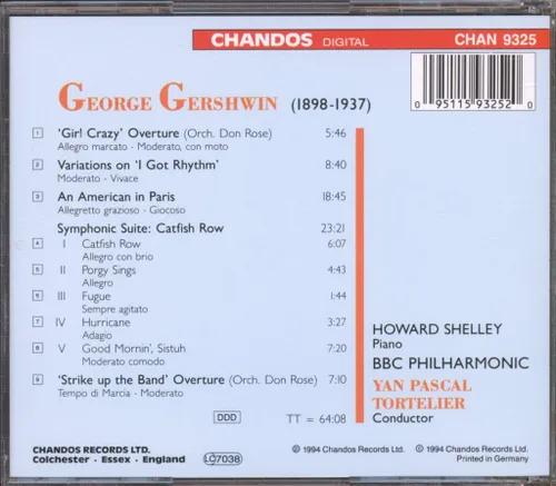 Vista 2 de Gershwin: Un estadounidense en París, Suite: fila de bagre, Variaciones sobre: "Tengo ritmo