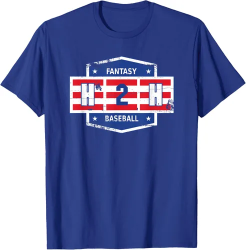 Vista 16 de H2H Fantasy orgullo americano de béisbol playera Azul Marino