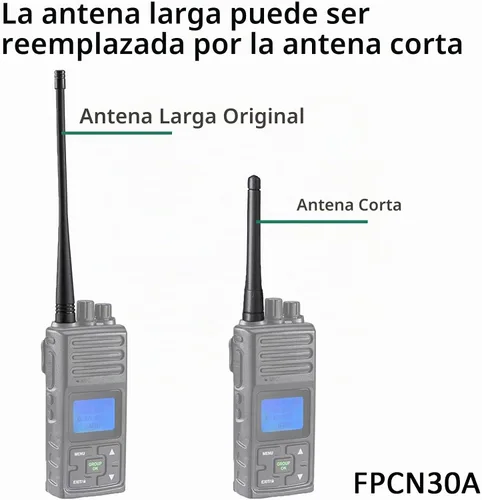 Vista 5 de SAMCOM Antena corta de radio bidireccional FPCN30A, 3.4 pulgadas