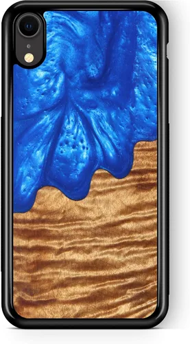 Vista 9 de WUDN Funda delgada de resina y madera para teléfono compatible con Apple iPhone 6, 6s, 7, 8, SE