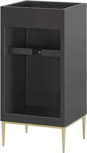 Vista 5 de Modway Awaken Mueble de tocador de baño, 18 pulgadas, color negro