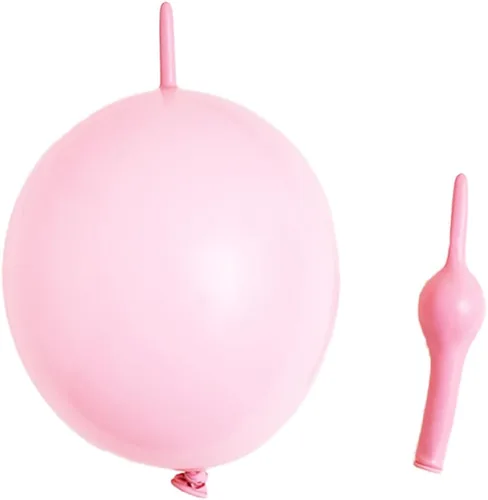 Vista 5 de Globos de eslabones de 12 pulgadas, globos de látex Quick Linkale 60 piezas para bodas, cumpleaños, Halloween, Navidad, decoraciones de festivales