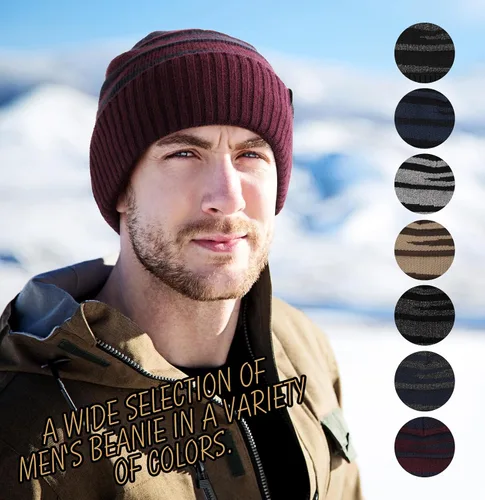 Vista 6 de Wmcaps Gorro de invierno para hombres y mujeres, forro polar, suave, cálido, calavera