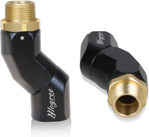 Vista 8 de HLOGREE 1" NPT, 2 piezas de conector giratorio de 360 grados para manguera de combustible para bomba de transferencia de combustible, diésel