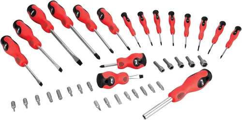 Vista 3 de Performance Tool W1727 Juego de destornilladores de 39 piezas con estante
