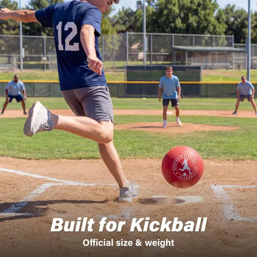 Vista 7 de GoSports Official Kickball with Pump (2 Pack), 10