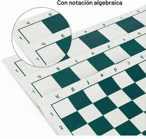 Vista 4 de Tablero de ajedrez enrollable para torneos, tapete de ajedrez para torneos de vinilo enrollable, tablero de ajedrez internacional portátil, tapete