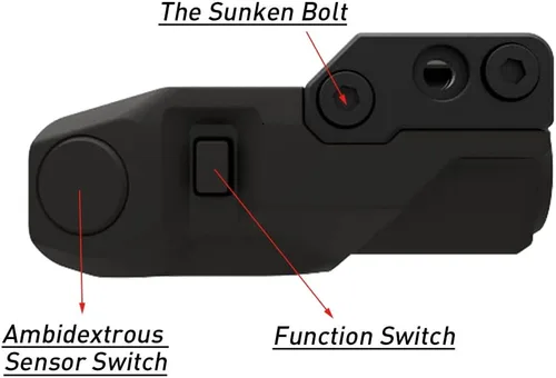 Vista 8 de Sub Compact Tactical Rail Mount Low Profile Laser Sight para pistola rifle de pistola, accesorio de batería recargable táctil magnético USB