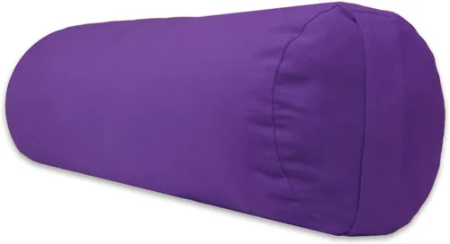 Vista 5 de YogaAccessories - Cojín redondo de algodón para yoga Negro
