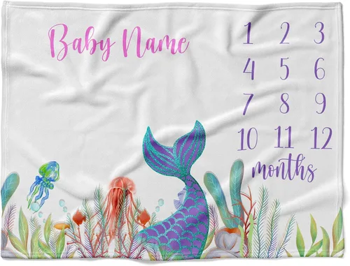 Vista 27 de Manta de bebé de alpaca personalizada, manta de bebé con nombre personalizado, decoración de guardería de cactus, recién nacido, regalos