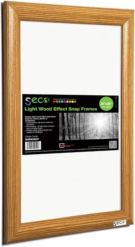 Vista 23 de Marco para póster Sseco – Stuart superior frontal carga fácil de abrir Snap, color Plata anodizado marco (sn1144), Plateado