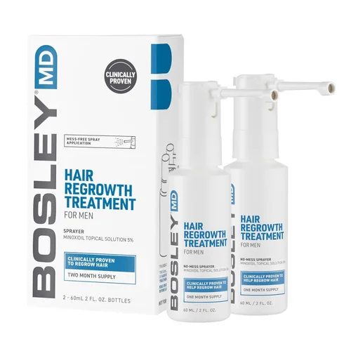 Vista 12 de BosleyMD Spray de minoxidil al 2%, tratamiento de adelgazamiento/laca para el cabello para la pérdida de cabello y el crecimiento del cabello