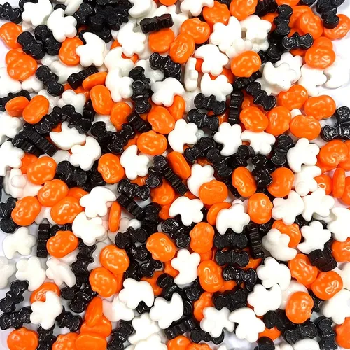 Vista 23 de Sentovac Ojos de caramelo comestibles de 1 cm, espolvoreados de azúcar para galletas, pasteles, cupcakes, decoraciones de ojos pequeños de caramelo