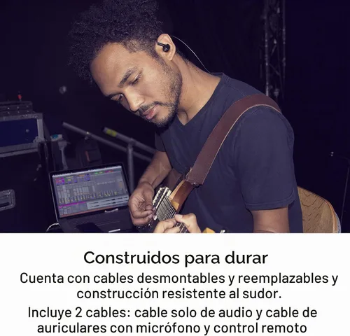 Vista 4 de MEE Professional MX1 PRO Advanced Dynamic Driver Auriculares intrauditivos con sonido equilibrado; auriculares con aislamiento de ruido con cable