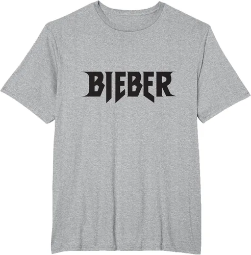 Vista 5 de Justin Bieber Camiseta negra con logotipo Bieber S