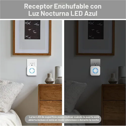 Vista 7 de Satisure Extensor de Timbre Inalámbrico con Receptor se Conecta al Timbre Cableado Existente Convirtiéndolo en Timbre de Puerta Inalámbrico