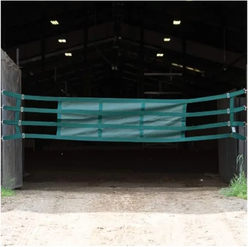 Vista 7 de Dura-Tech Protector de pasillo Color negro Se expande de 10 a 12 pies Malla de nailon de alta visibilidad Promueve el máximo flujo de aire