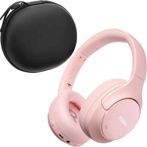 Vista 17 de TOZO Auriculares inalámbricos con cancelación de ruido híbridos HT3, 90H Negro