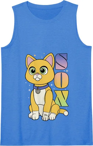 Vista 7 de Disney Pixar Lightyear - Camiseta sin mangas con póster de gato estrellado, Negro, S