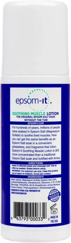 Vista 9 de Epsom-It Loción muscular calmante - Loción de sal de Epsom Roll On con árnica para rigidez muscular, molestias en piernas, rodillas y pies, crema