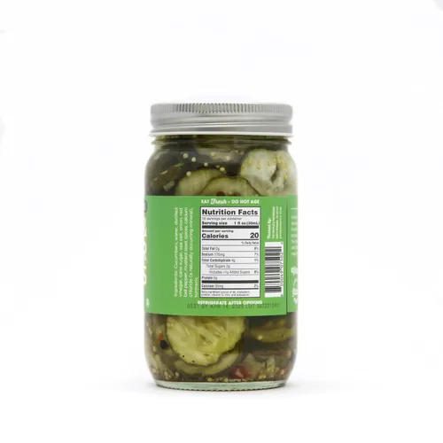 Vista 10 de The People's Provisions - Just The Pickles - Eneldo de ajo, ajo picante, pan y mantequilla y encurtidos dulces y picantes en un paquete de regalo