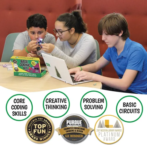 Vista 3 de Kit base de codificación de computadora para niños de 8 a 12 años y adolescentes para aprender código y electrónica. Gran regalo STEM para niños