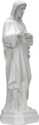 Vista 4 de Estatuas blancas del Sagrado Corazón de Jesús Made in Italy/Imagenes Blancas Sagrado Corazon de Jesus Hecha e Italia 31