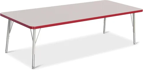 Vista 16 de Berries Mesa rectangular para actividades, altura E, Gris/Negro/Negro, 1