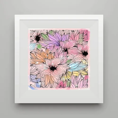 Vista 4 de Florecer flores fondo sellos transparentes para hacer tarjetas, plantas decorativas, fondo, sellos de silicona transparente para manualidades