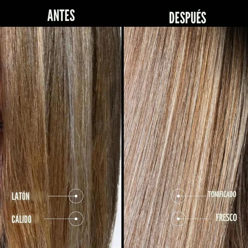 Vista 4 de Pravana The Perfect Blonde Seal & Protect Leave-In Conditioner Spray Treatment Detangler Neutralizes Brassy, Yellow Tones For Color Treated Hair