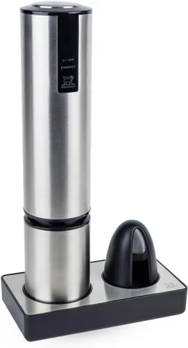 Vista 10 de Peugeot Elis Touch - Sacacorchos eléctrico recargable con cortacápsulas, Carbone