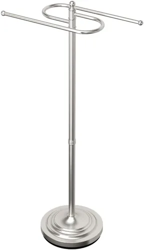 Vista 3 de Gatco Estilo S, soporte para toallas para piso, 1506 Níquel Satinado