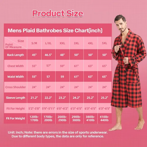 Vista 5 de FashGudim Bata de algodón a cuadros para hombre, ligera, con cuello de chal, kimono, ropa de dormir, ropa de descanso, batas de casa