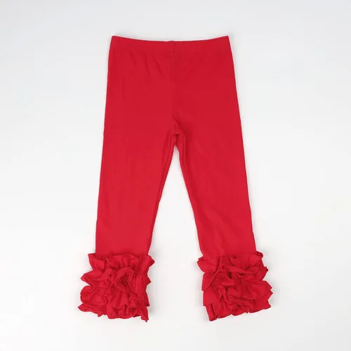 Vista 70 de HOOLCHEAN Leggings de algodón con volantes para bebés y niñas pequeñas