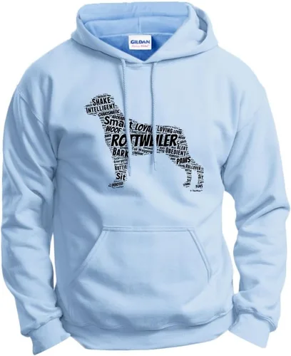 Vista 14 de ThisWear Rottweiler Word Art - Sudadera con capucha para perro y cachorro