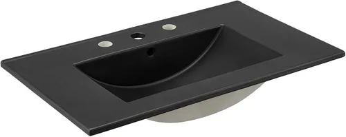 Vista 14 de Modway EEI-5068-BLK Cayman - Lavabo de baño de 18 pulgadas, color negro