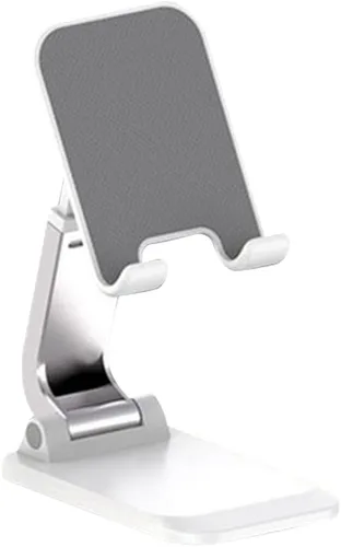 Vista 10 de VALINK Soporte de teléfono celular para escritorio ajustable en ángulo de altura Soporte de teléfono de metal de aluminio resistente, soporte Negro