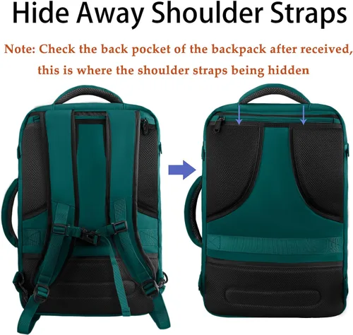 Vista 69 de MATEIN - Mochila de viaje extragrande de 10.56 galones, mochila de viaje ampliable apta para aerolíneas, para viajeros de fin de semana, hombres