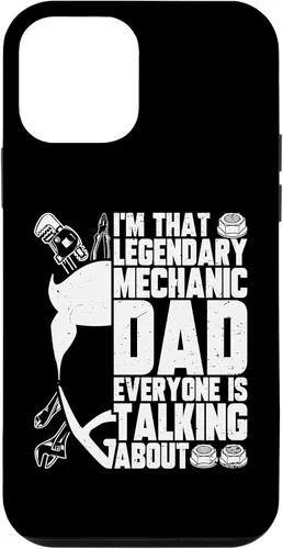 Vista 12 de Funda para iPhone 14 I'm That Legendary Mechanic Dad de todo el mundo está hablando