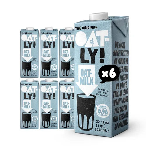 Vista 12 de Oatly Barista Edition - Leche de avena hecha para café, sin lácteos, a base de plantas, leche estable que hace la espuma perfecta