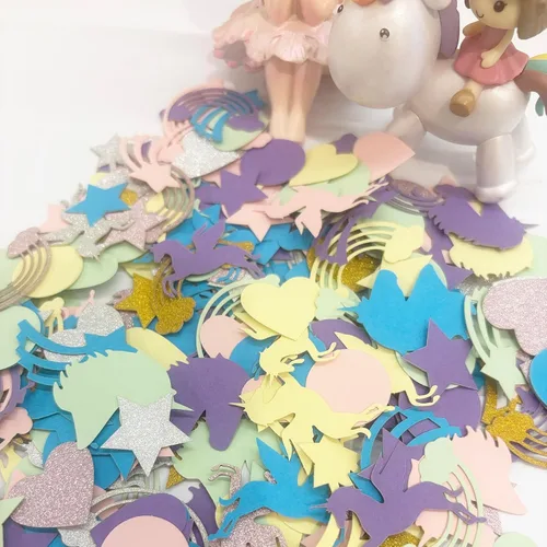 Vista 8 de Decoración de mesa de eucalipto y confeti para baby shower, decoración de revelación de género
