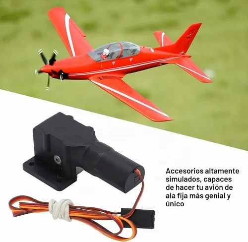 Vista 5 de Oumefar Tren de aterrizaje retráctil eléctrico Tren de aterrizaje retráctil eléctrico para 1.1M RC Plane Fixed Wing Aircraft RC Accesorios
