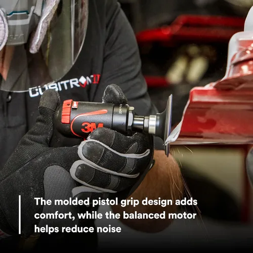 Vista 6 de 3M Lijadora de disco con empuñadura de pistola, 33577, 18,000 RPM, 1.969 in y 2.953 in, 1 por caja, herramienta automotriz para rectificado